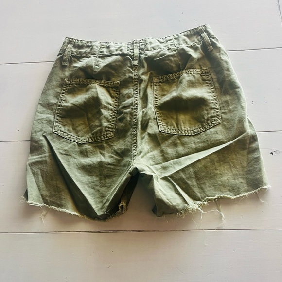 MOTHER women’s shaker green shorts size 24 - Picture 3 of 5